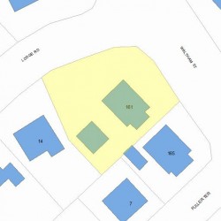 161 Waltham St, Newton, MA 02465 plot plan
