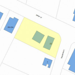 222 Derby St, Newton, MA 02465 plot plan