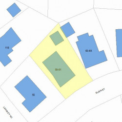61 Elgin St, Newton, MA 02459 plot plan