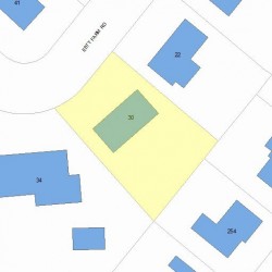 30 Esty Farm Rd, Newton, MA 02459 plot plan