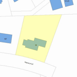 99 Franklin St, Newton, MA 02458 plot plan