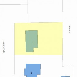 4 Applegarth St, Newton, MA 02459 plot plan