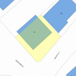 78 Hawthorn St, Newton, MA 02458 plot plan