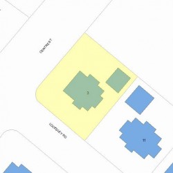 3 Locksley Rd, Newton, MA 02459 plot plan