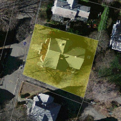 20 Maple Ave, Newton, MA 02458 aerial view