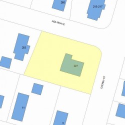 227 Cherry St, Newton, MA 02465 plot plan