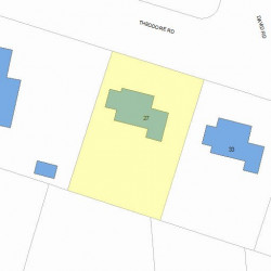 27 Theodore Rd, Newton, MA 02459 plot plan