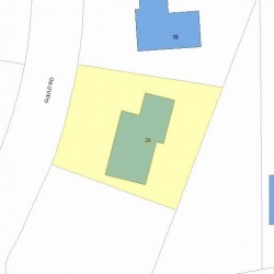 24 Gould Rd, Newton, MA 02468 plot plan