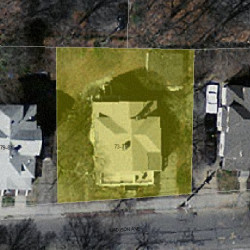 73 Madison Ave, Newton, MA 02460 aerial view