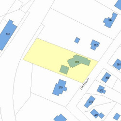 369 Central St, Newton, MA 02466 plot plan