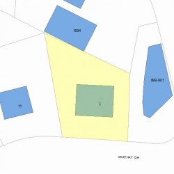 5 Carthay Cir, Newton, MA 02461 plot plan