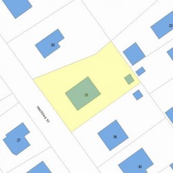 28 Parsons St, Newton, MA 02465 plot plan