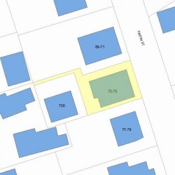 75 Faxon St, Newton, MA 02458 plot plan