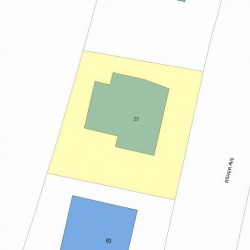 57 Fisher Ave, Newton, MA 02461 plot plan