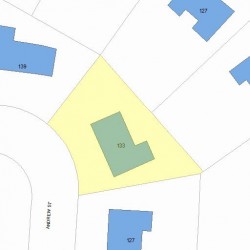 133 Andrew St, Newton, MA 02461 plot plan