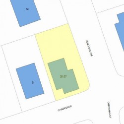 25 Chaske Ave, Newton, MA 02466 plot plan