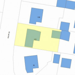 122 Adena Rd, Newton, MA 02465 plot plan