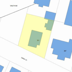 301 Derby St, Newton, MA 02465 plot plan