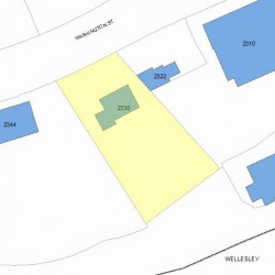 2330 Washington St, Newton, MA 02460 plot plan