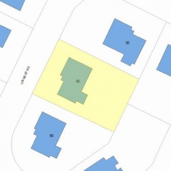 60 Levbert Rd, Newton, MA 02459 plot plan