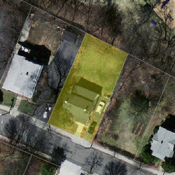 69 Washburn Ave, Newton, MA 02466 aerial view