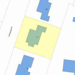 11 Fessenden St, Newton, MA 02460 plot plan