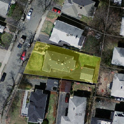 62 Rangeley Rd, Newton, MA 02465 aerial view
