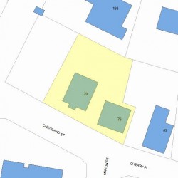 79 Cleveland St, Newton, MA 02465 plot plan