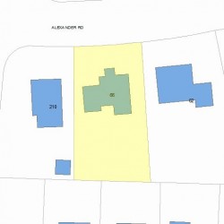 66 Alexander Rd, Newton, MA 02461 plot plan