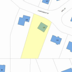 128 Charlemont St, Newton, MA 02461 plot plan