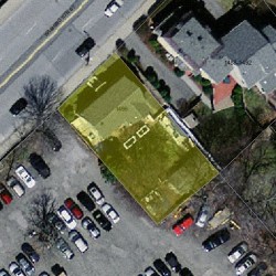 1496 Washington St, Newton, MA 02465 aerial view