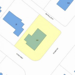 106 Spiers Rd, Newton, MA 02459 plot plan