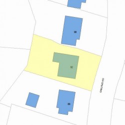 92 Garland Rd, Newton, MA 02459 plot plan