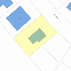 77 Wade St, Newton, MA 02461 plot plan