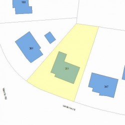 351 Waban Ave, Newton, MA 02468 plot plan