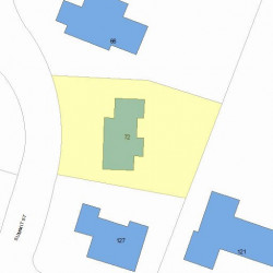 72 Summit St, Newton, MA 02458 plot plan