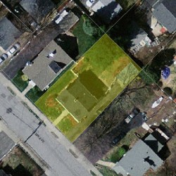 18 Lawn Ave, Newton, MA 02460 aerial view