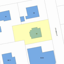 69 Columbus St, Newton, MA 02461 plot plan