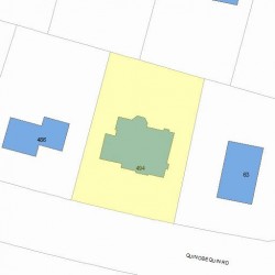 494 Quinobequin Rd, Newton, MA 02468 plot plan