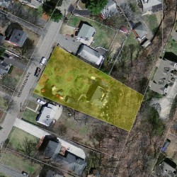 36 Evergreen Ave, Newton, MA 02466 aerial view
