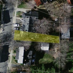 12 Irving St, Newton, MA 02459 aerial view