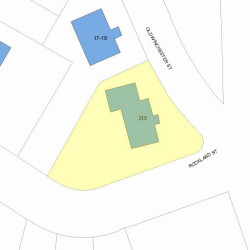 215 Winchester St, Newton, MA 02461 plot plan