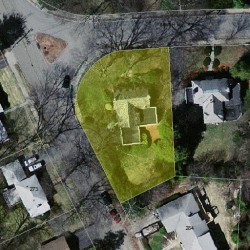 60 Brush Hill Rd, Newton, MA 02461 aerial view