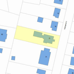 25 Freeman St, Newton, MA 02466 plot plan