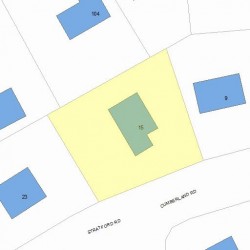 15 Stratford Rd, Newton, MA 02465 plot plan