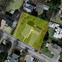 21 Central St, Newton, MA 02466 aerial view