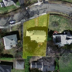 12 Morton Rd, Newton, MA 02459 aerial view