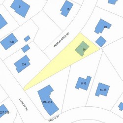 90 Westminster Rd, Newton, MA 02459 plot plan