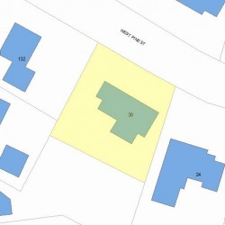 30 Pine St, Newton, MA 02465 plot plan