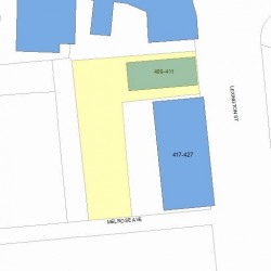 411 Lexington St, Newton, MA 02466 plot plan